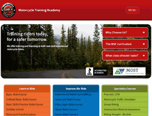 Tablet Screenshot of motorcycletrainingacademy.com